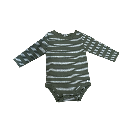 Colt Paul Registry RuggedButts Green Stripe Romper