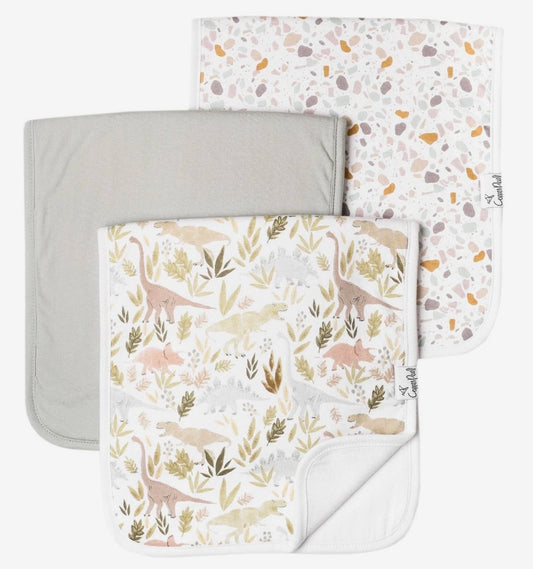 Baby Duffee Registry Copper Pearl 'Rex' Burp Cloth Set