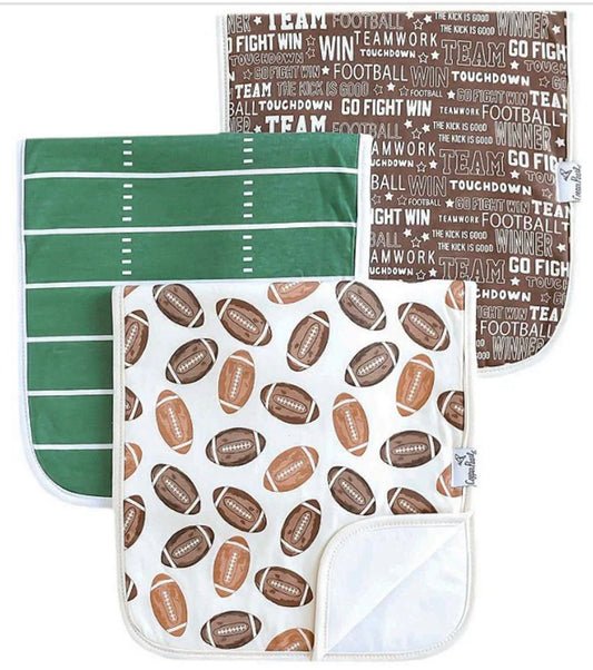 Baby Duffee Registry Copper Pearl 'Blitz' Burp Cloth Set