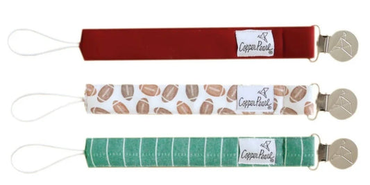 Baby Duffee Registry Copper Pearl 'Blitz' Binky Clip Set