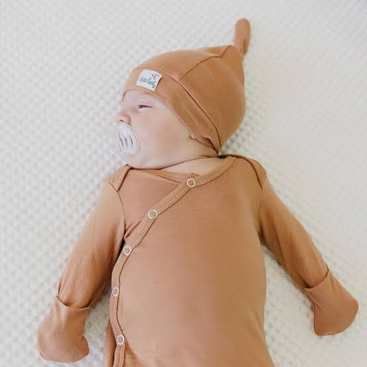 Nolyn Wade Registry Copper Pearl 'Dune' Knotted Gown