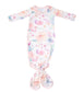 Claire Jean Registry Copper Pearl 'Bloom' Knotted Gown