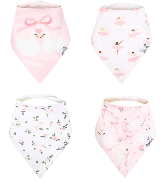 Baby May Registry Copper Pearl Ballerina Bibs