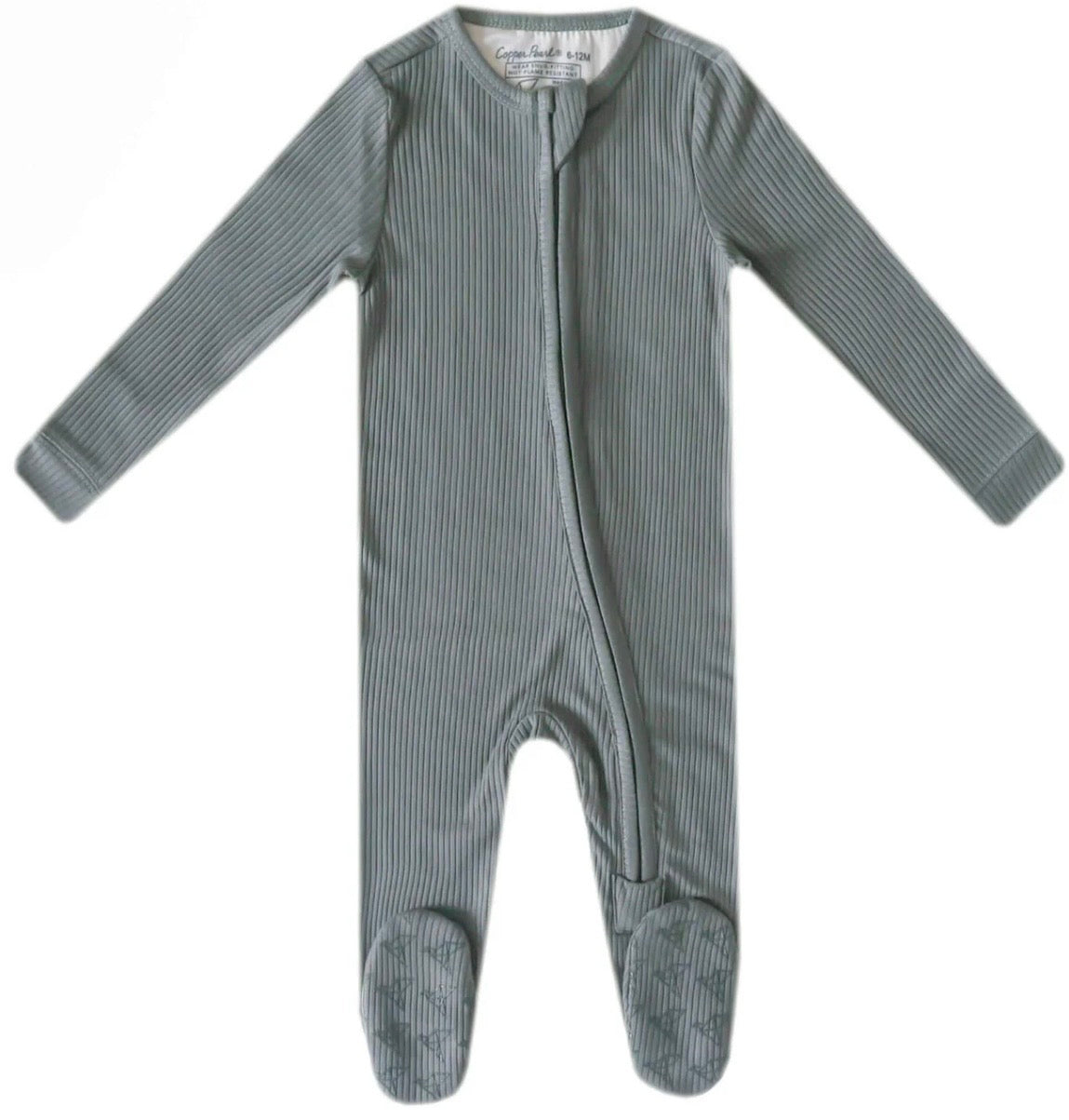 Copelan Walker Pitts Registry Copper Pearl Zip Up Footie Pajamas