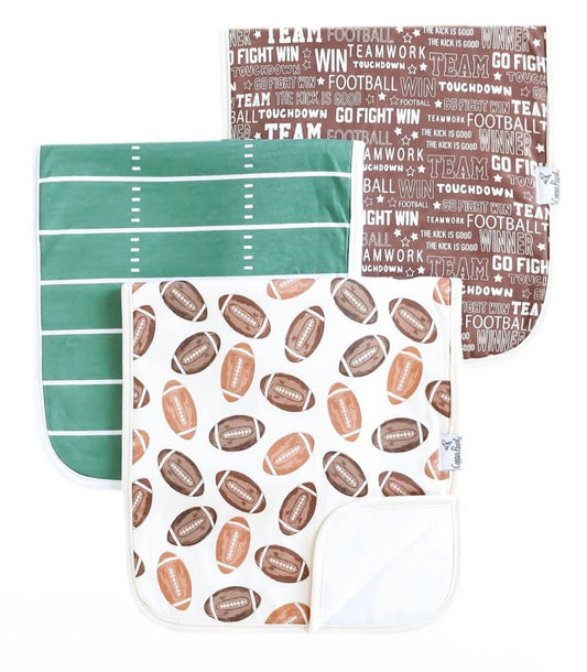 Barrett Baumann Registry Copper Pearl 'Blitz' Burp Cloth Set