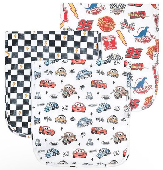 Barrett Baumann Registry Copper Pearl 'Cars' Burp Cloth Set