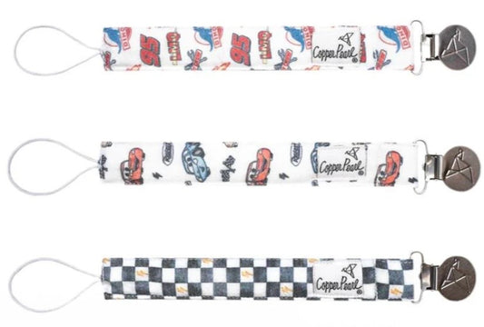 Barrett Baumann Registry Copper Pearl 'Cars' Binky Clip Set