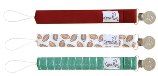 Barrett Baumann Registry Copper Pearl 'Blitz' Binky Clip Set