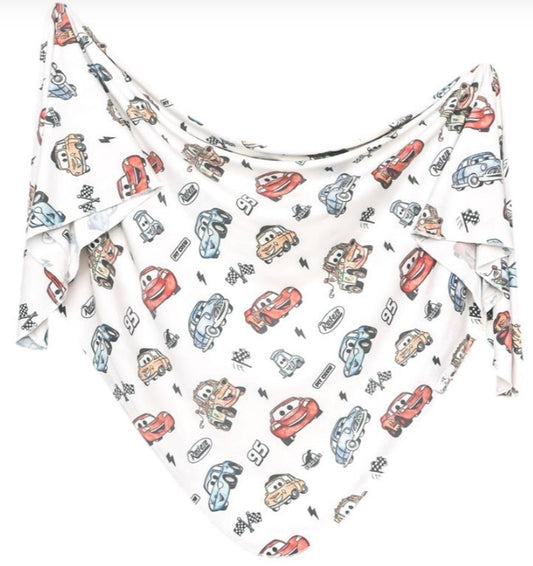 Barrett Baumann Registry Copper Pearl 'Cars' Swaddle