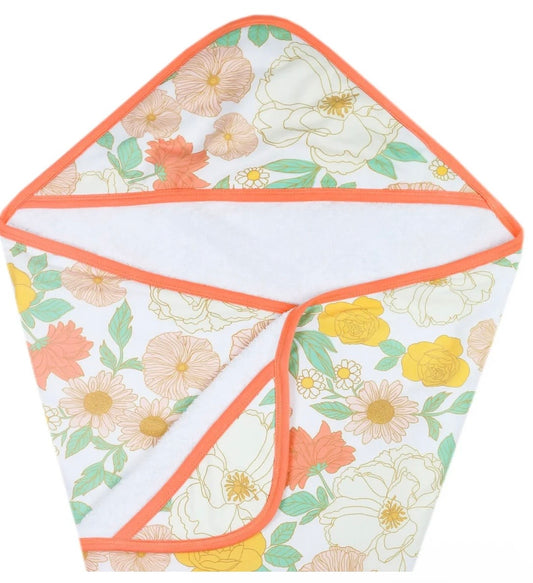 Baby Jackson Registry Copper Pearl 'Rose' Hooded Towel