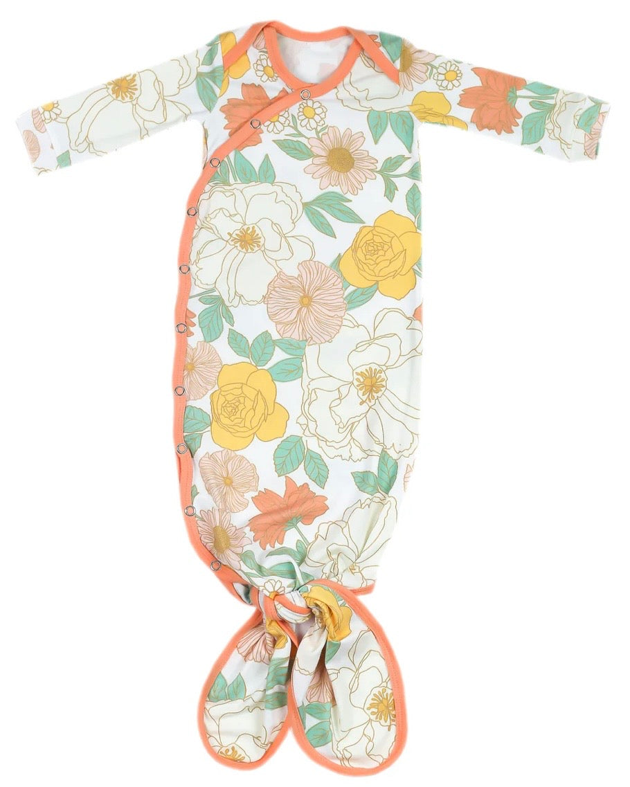 Remedy Rain Registry Copper Pearl 'Rose' Knotted Gown