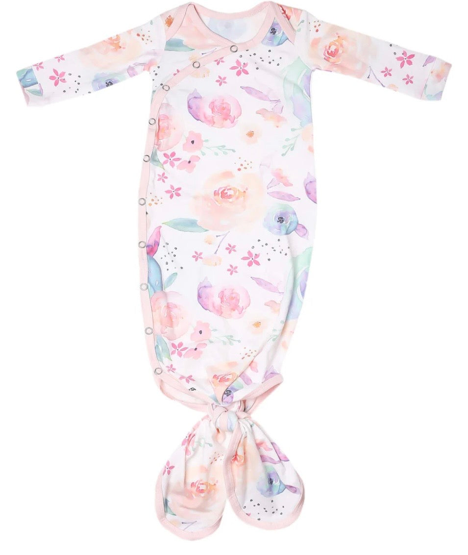 Remedy Rain Registry Copper Pearl 'Bloom' Knotted Gown