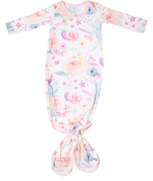Remedy Rain Registry Copper Pearl 'Bloom' Knotted Gown