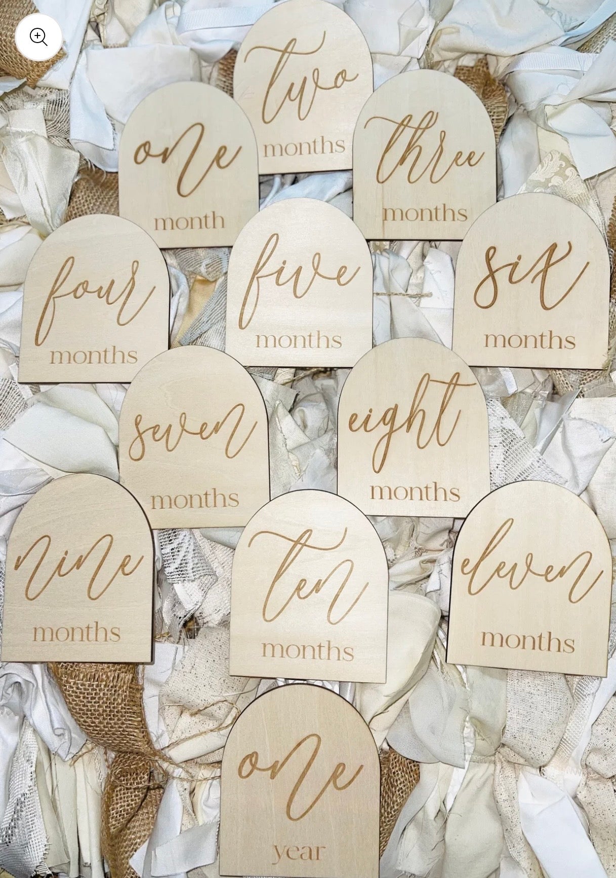 Baby Jones Registry Arch Milestone Tiles