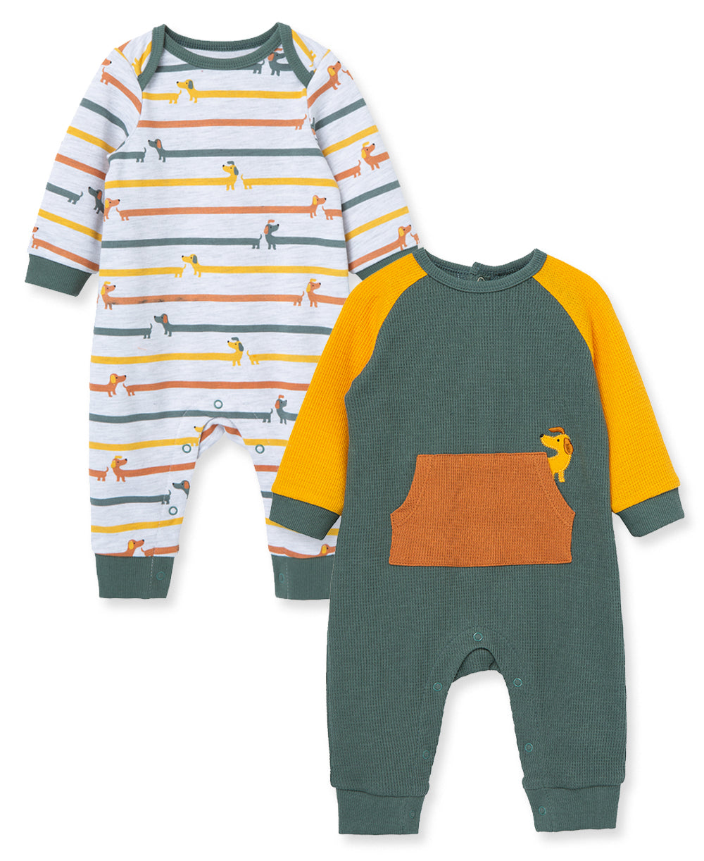 John Parker Lawson Registry Little Me Puppy Romper Set