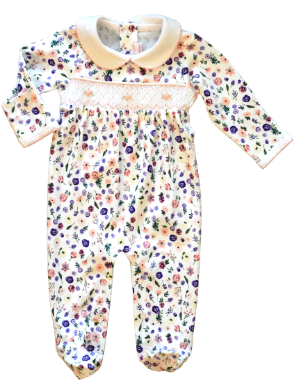 Pineapple Sunshine 'Clementine Floral' Footie