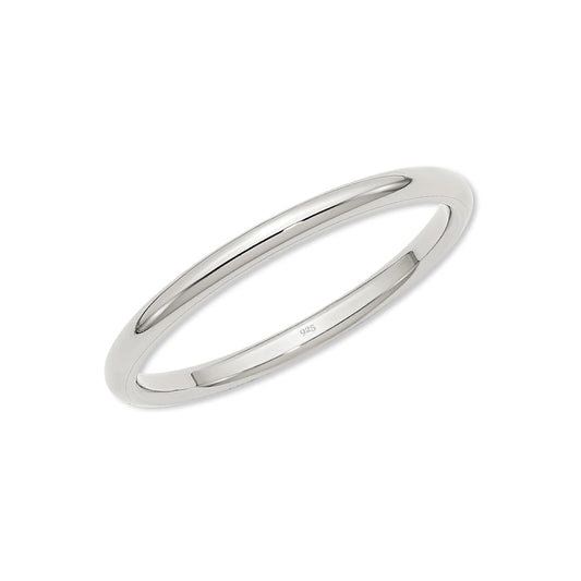 Cherished Moments Sterling Silver Baby Ring - 2mm Silver Band