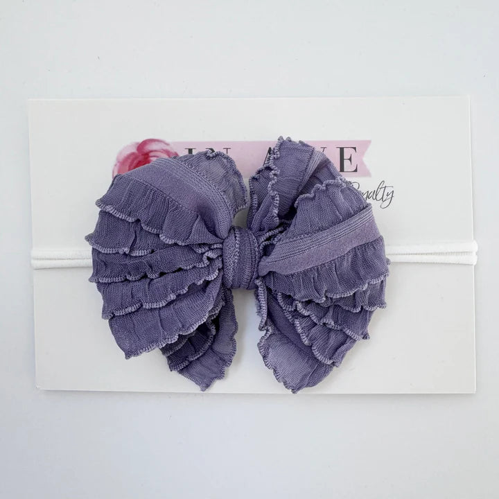 Presley Odom Registry Rockin' Royalty 'Steel Lavender' Bow