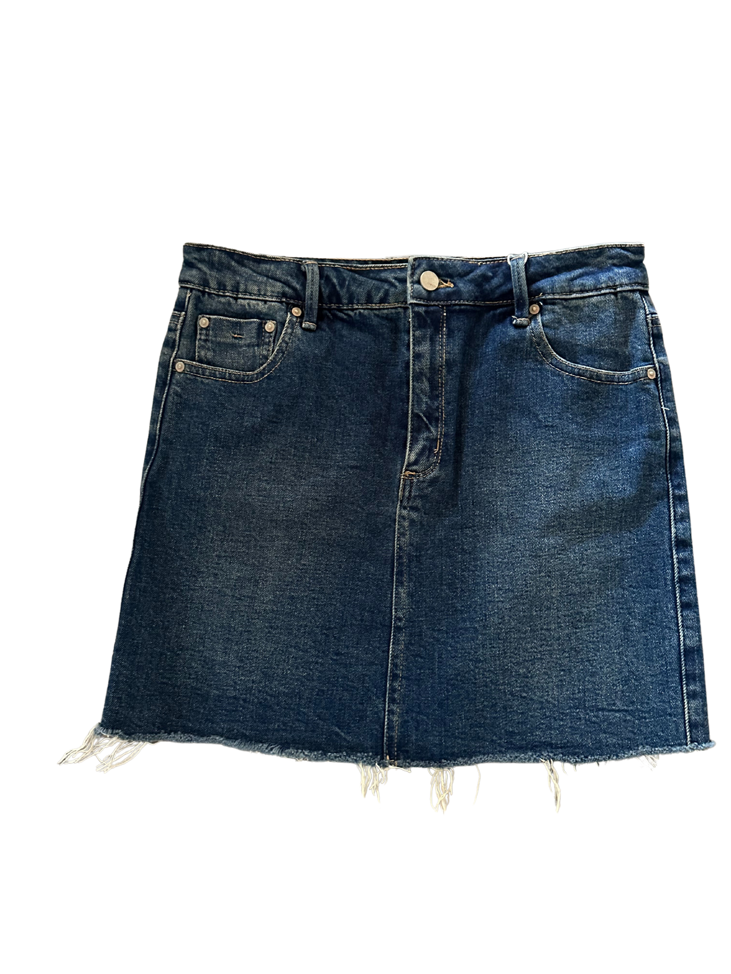 Tractr Jeans Distressed Denim Skirt