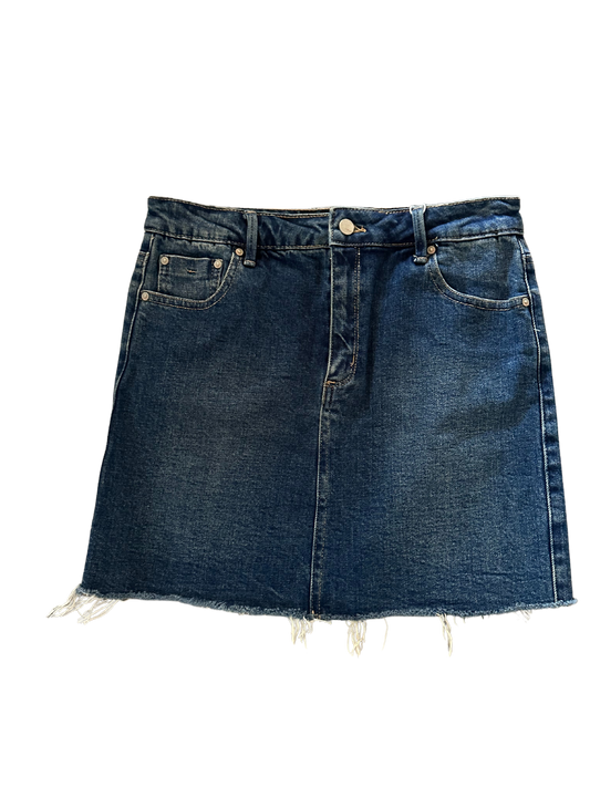Tractr Jeans Distressed Denim Skirt