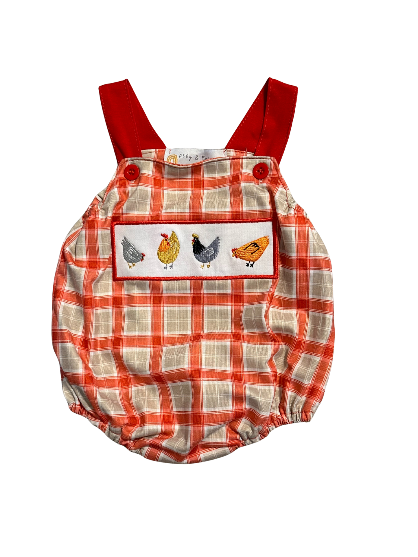 Baby Martin Registry Abby & Evie Chicken Romper