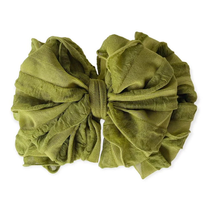 Caroline June Harville Registry Rockin' Royalty 'Olive' Ruffle Headband Bow