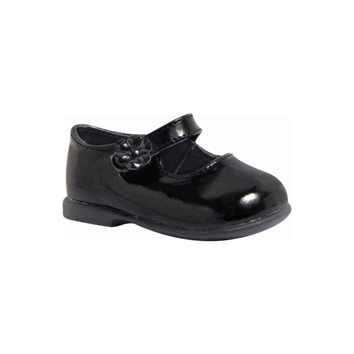 Audrey Faith Registry Baby Deer Black Patent Leather Shoes