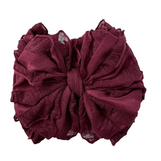 Baby May Registry Rockin' Royalty 'Maroon' Headband Bow
