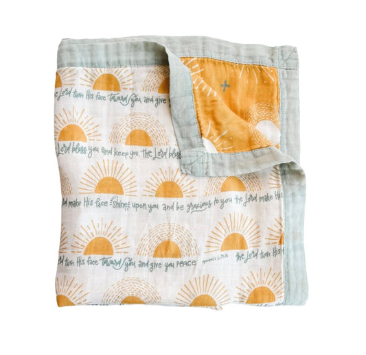 Lincoln Allen Registry The Blessing Luxury Double Sided Muslin Blanket