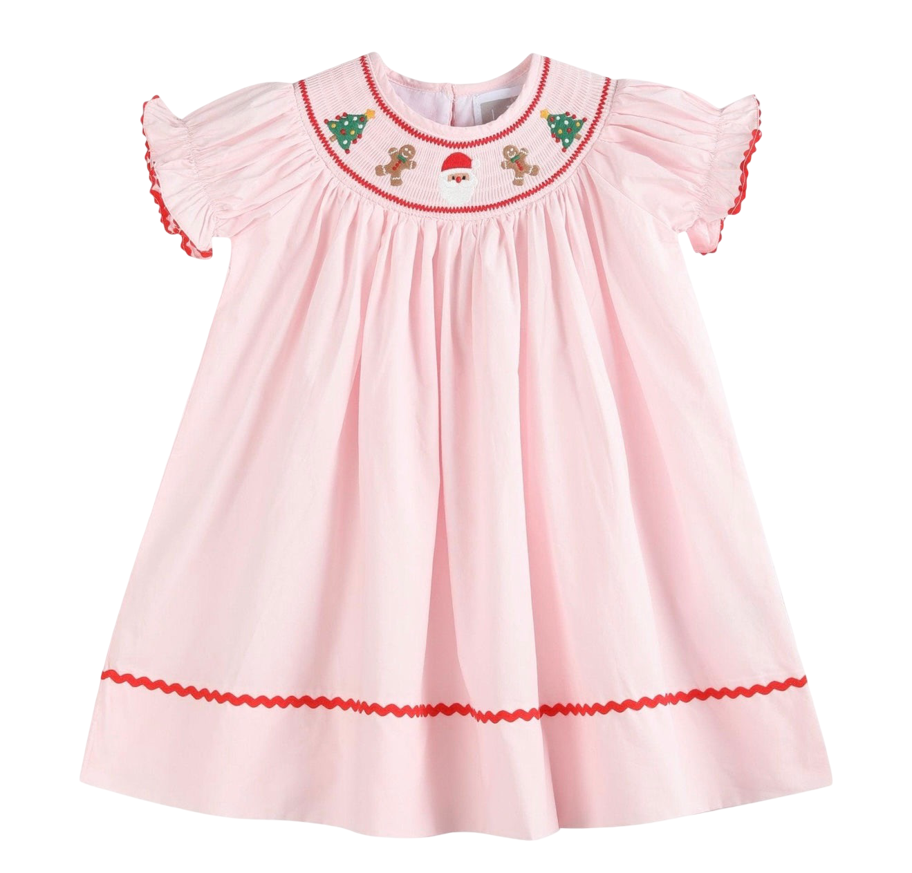 Whitlee Jade Registry Lil Cactus Christmas Smocked Dress