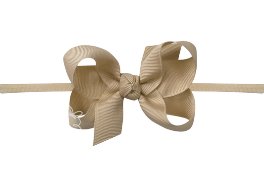 Murphy Jane Registry Beyond Creations 'Oatmeal' Bow