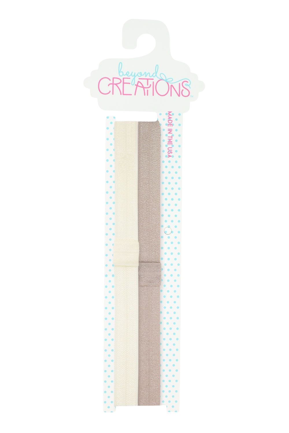 Ivee Jean Registry Beyond Creations Ivory & Taupe Headbands