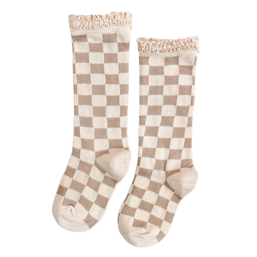 Whitlee Jade Registry Little Stocking Co. 'Vanilla Lace' Socks