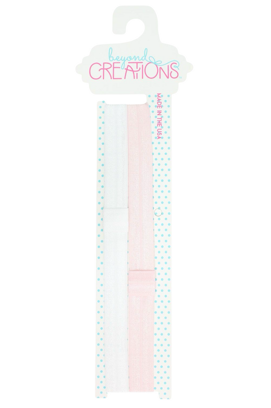 Ivee Jean Registry Beyond Creations Pink & White Headbands