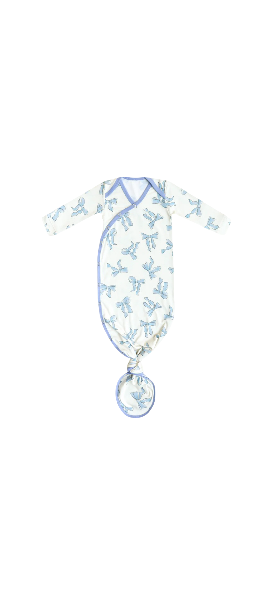 Baby Wrenli Registry Copper Pearl 'Daphne' Knotted Gown