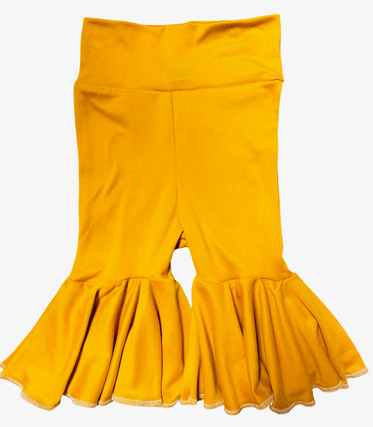 Claire Jean Registry Bailey's Blossom 'Mustard' Bell Bottoms