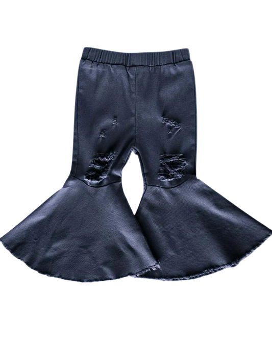 Ivee Jean Registry Bailey's Blossoms Black Flair Pants