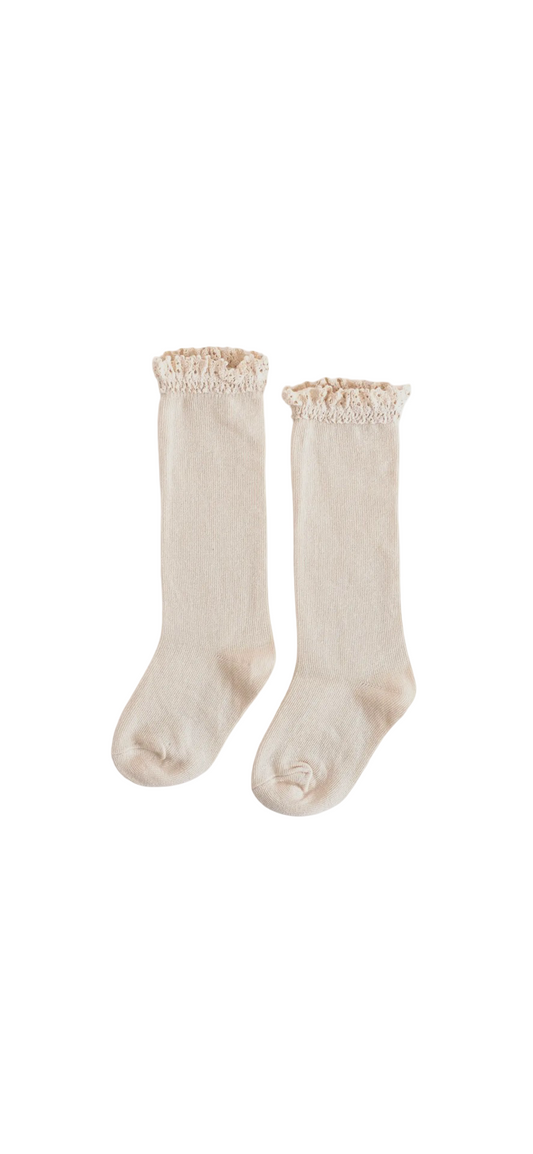 Ivee Jean Registry Little Stocking Co. 'Vanilla' Lace Socks