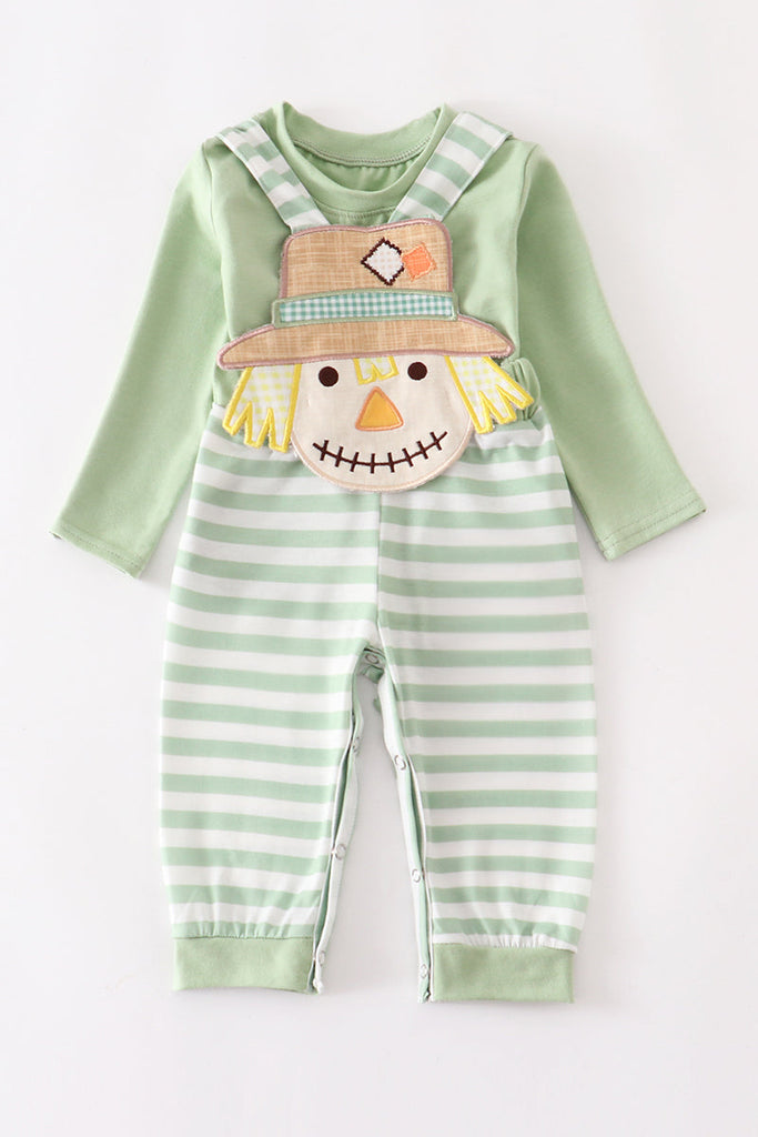 Sage Green Scarecrow Overall Set