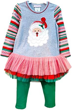 Tulle Stripe Santa 2-Piece Set