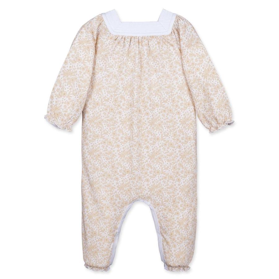 Feather Baby Floral Marigold Romper