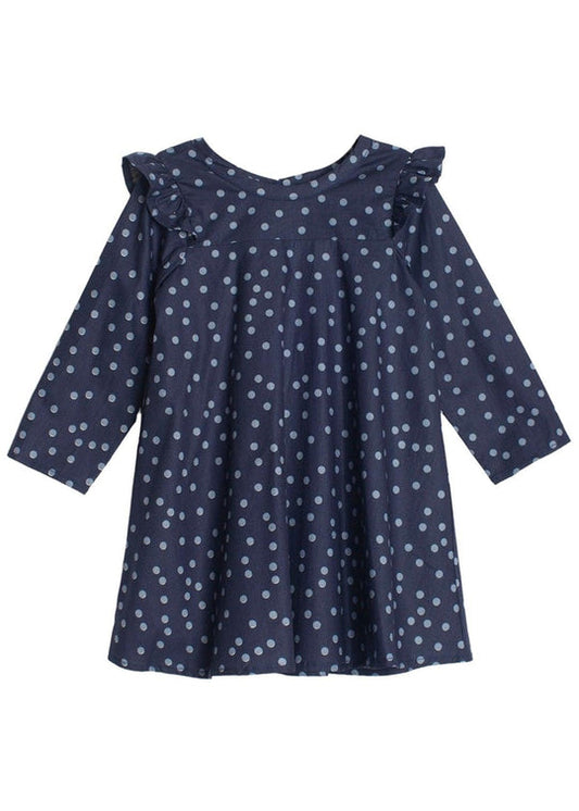 Mabel + Honey 'Midnight' Woven Polka Dot Dress