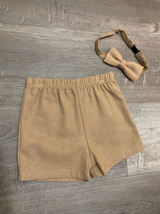 Bailey's Blossoms Khaki Shorts