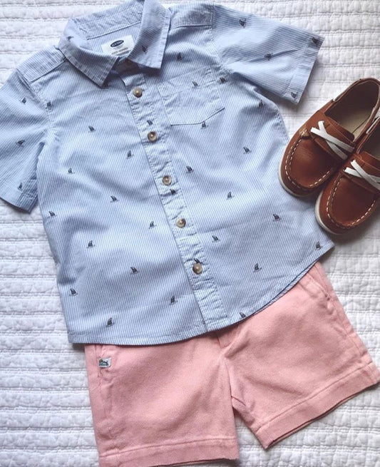 Byrdees 'Real Boys Wear Pink' Basic Shorts