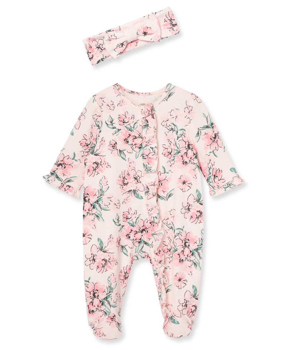 Little Me 'Dream Floral' Footie