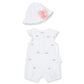 Little Me 'Bee Lovely' Romper & Hat