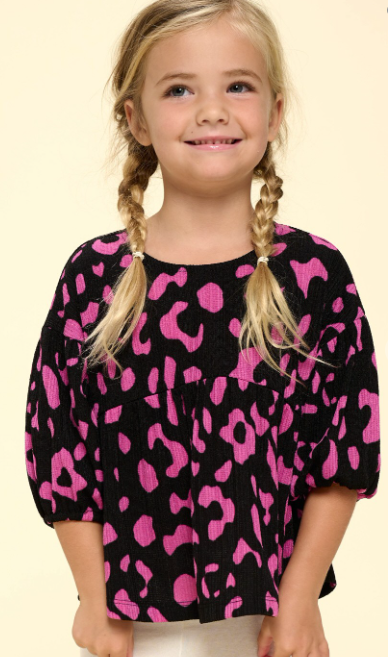 Leopard Babydoll Top