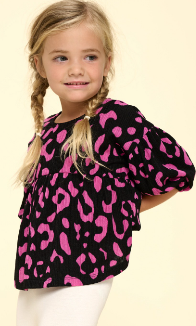 Leopard Babydoll Top