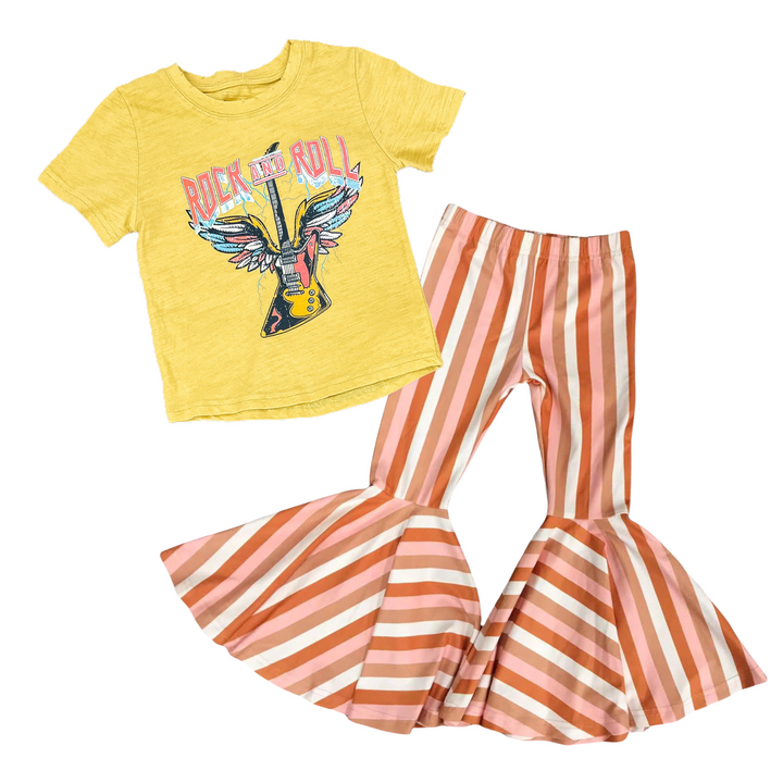 Rockin' Bottoms 'Orange Sorbet' Bell Bottoms