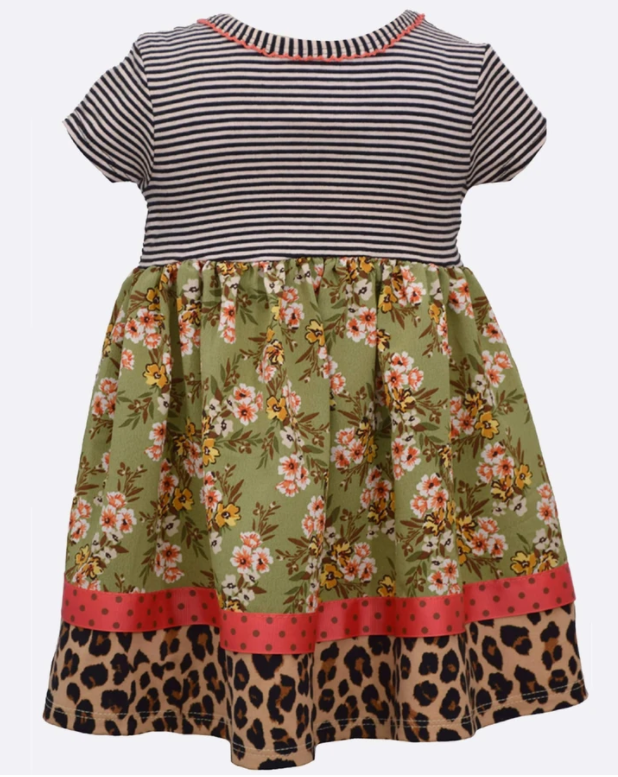"Frannie" Cheetah Dress w/headband